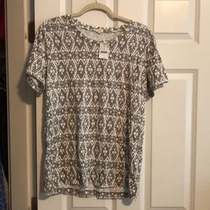 J. Crew XL patterned T-shirt